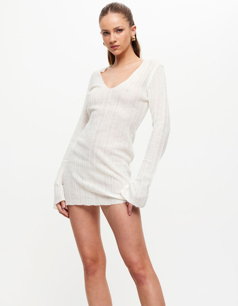 LIONESS Coyote Womens Knit Mini Dress image number 1