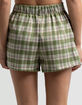 FULL TILT Womens Plaid Pleat Shorts image number 4