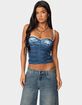 EDIKTED Eleanor Bra Detail Sheer Lace Top image number 1