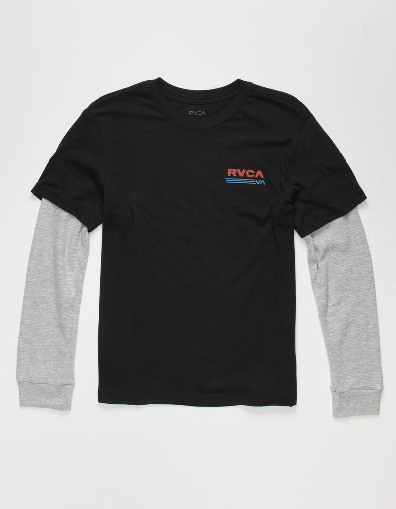 RVCA 2-Fer Thermal Boys T-Shirt image number 1