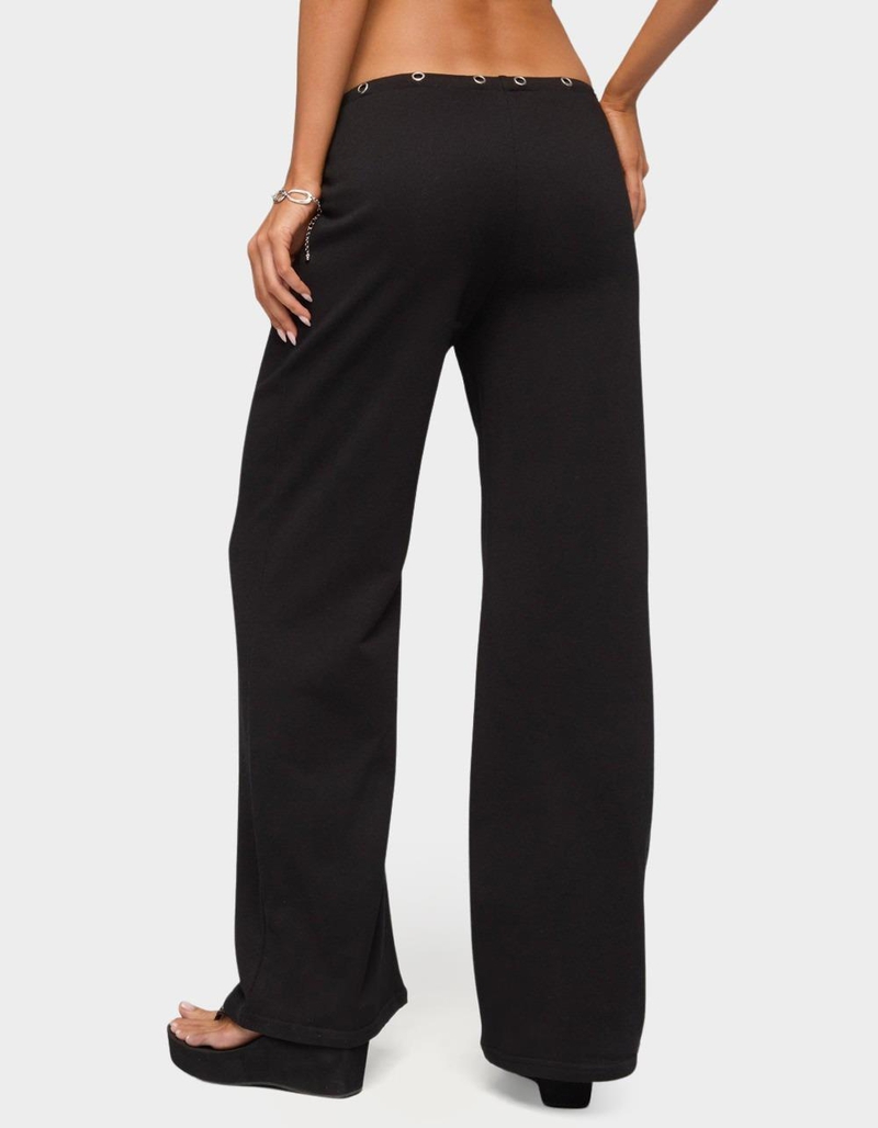 EDIKTED Bronte Grommet Straight Leg Sweatpants image number 2