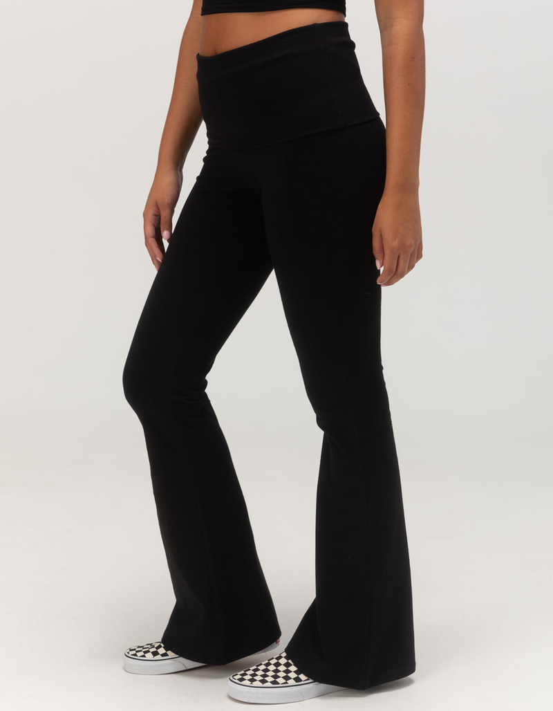 TILLYS Fold Over Flare Womens Leggings image number 2