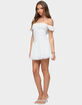 EDIKTED Darah Lacey Off Shoulder Mini Dress image number 2
