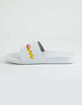 CHAMPION Super Slide Split Script White & Rainbow Womens Slide Sandals image number 4