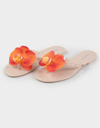 TOP MODA Hibiscus Womens Flip Flops Primary Image