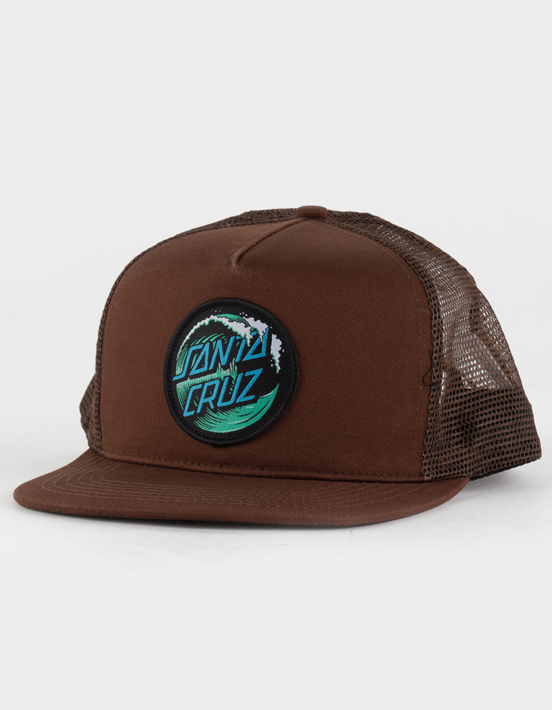 SANTA CRUZ Wave Dot Patch Mens Mesh Trucker Hat image number 0