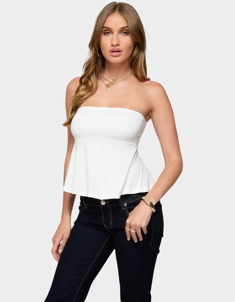 EDIKTED Beaux Strapless Babydoll Top image number 1