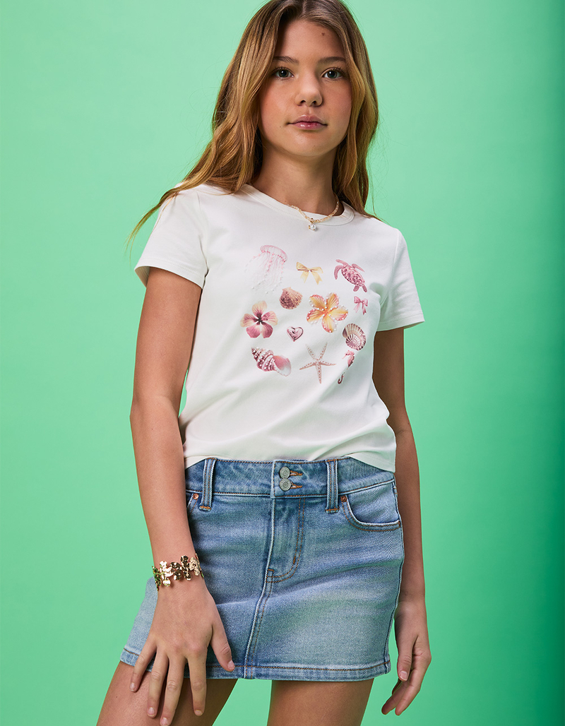 RSQ Girls Shell Denim Skort image number 2