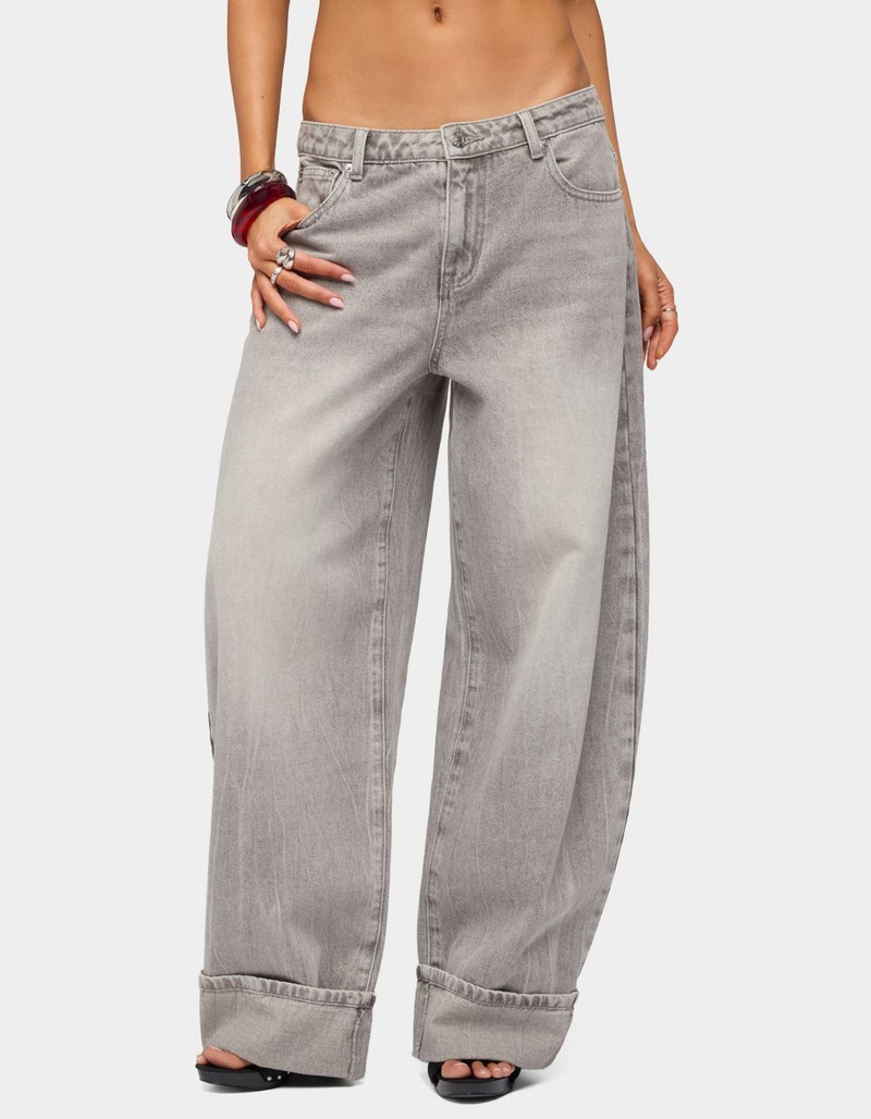 EDIKTED Kella Low Rise Baggy Jeans image number 0