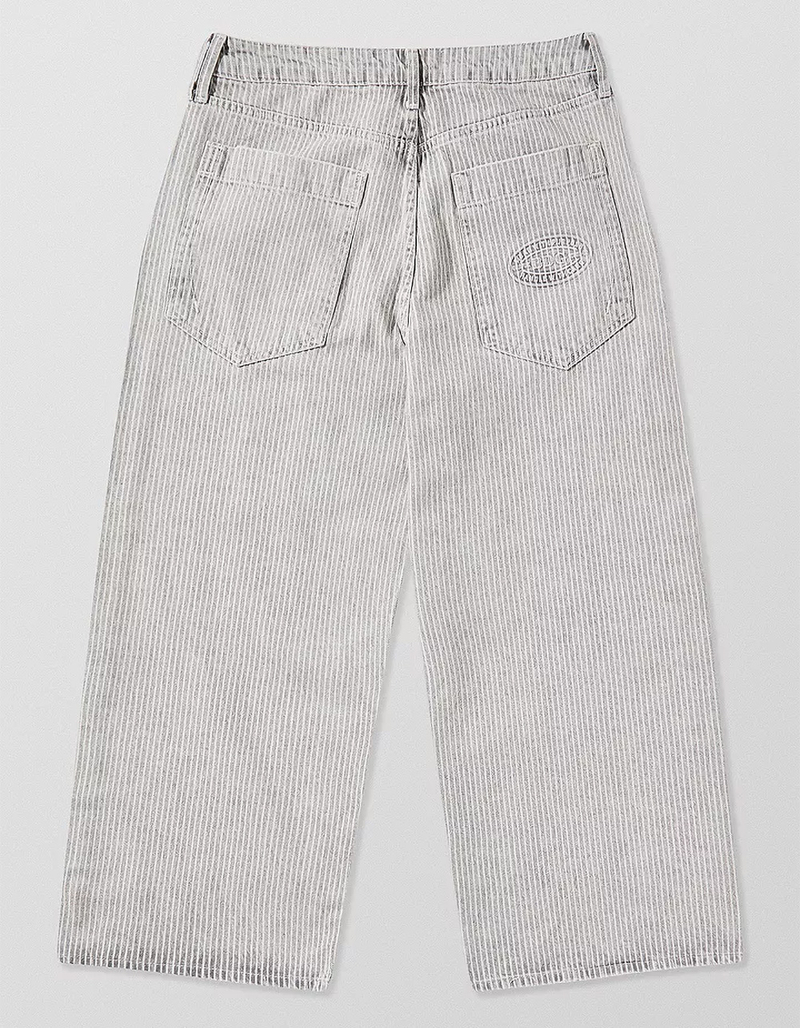 BDG Urban Outfitters Jaya Ticking Stripe Womens Low Rise Wide Leg Jeans image number 7