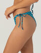 DAMSEL Hilo Texture Reversible Tie Side Cheeky Bikini Bottoms image number 3