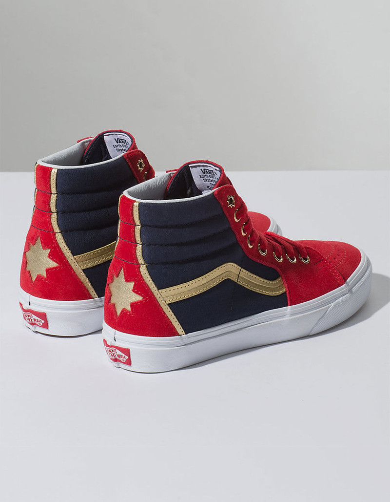VANS x Marvel Captain Marvel Sk8-Hi Womens Shoes image number 3