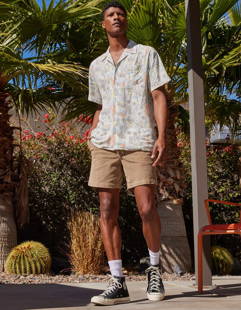 PUBLIC ACCESS Mushroom Mens Button Up Shirt image number 4