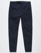 CHARLES AND A HALF Midnight Blue Mens Twill Jogger Pants image number 4