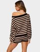 EDIKTED Saphi Striped Oversized Knit Sweater image number 3