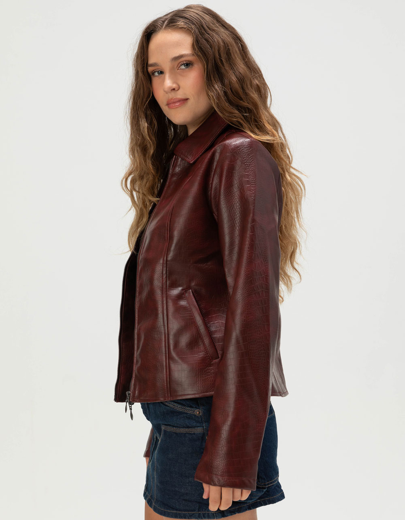 BDG Urban Outfitters Womens Fitted Faux Leather Jacket image number 2