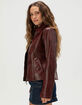 BDG Urban Outfitters Womens Fitted Faux Leather Jacket image number 3