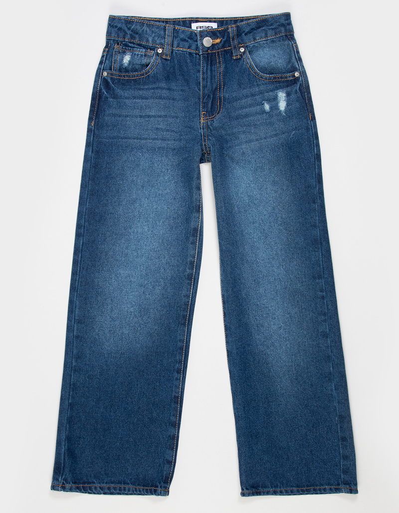 RSQ Girls High Rise Wide Leg Jeans image number 1
