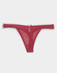 FULL TILT Ribbon Lace Trim Thong image number 2