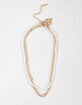 FULL TILT Lariat Faux Pearl/Heart Necklace image number 1