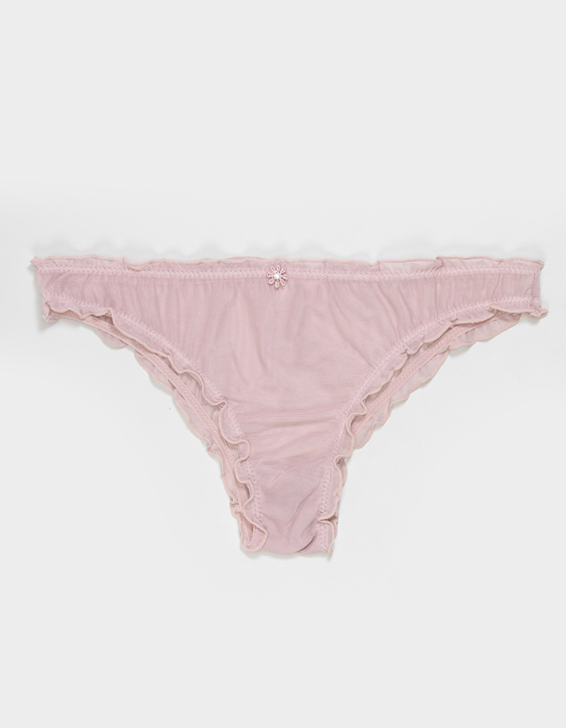 FULL TILT Lettuce Edge Lace Bikini Panties image number 0