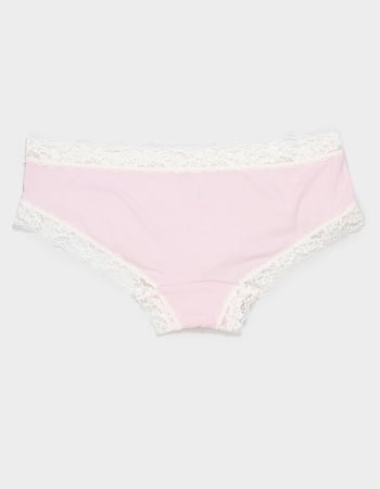 FULL TILT Rib Lace Trim Cheeky Panties Alternative Image