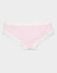 FULL TILT Rib Lace Trim Cheeky Panties image number 2