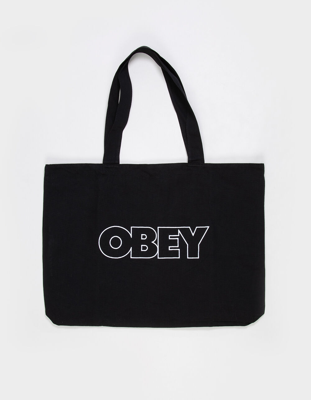 OBEY Outline Canvas Tote Bag - BLACK - ONE SIZE | Tillys