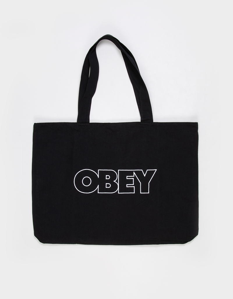 OBEY Outline Canvas Tote Bag image number 1