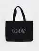 OBEY Outline Canvas Tote Bag image number 2