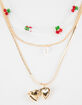 FULL TILT Layered Beaded Cherry Necklace image number 3