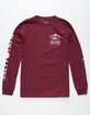 SALTY CREW Markets Burgundy Mens T-Shirt image number 4