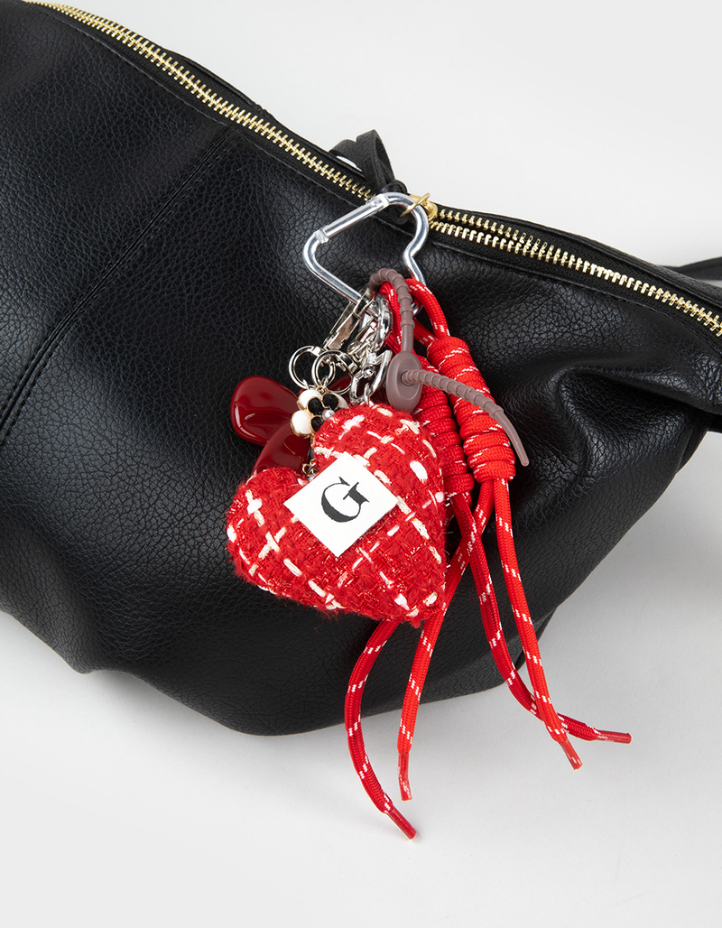 FULL TILT Twill Mixed Material Bag Charm image number 2