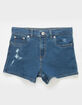 LEVI'S High Rise Mini Mom Girls Denim Shorts - Richards image number 1