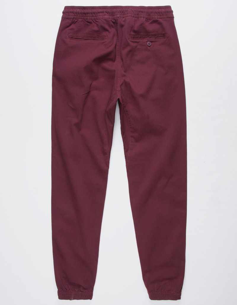 CHARLES AND A HALF Cabernet Mens Twill Jogger Pants image number 4