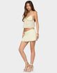 EDIKTED Leora Textured Floral Mini Skirt image number 3