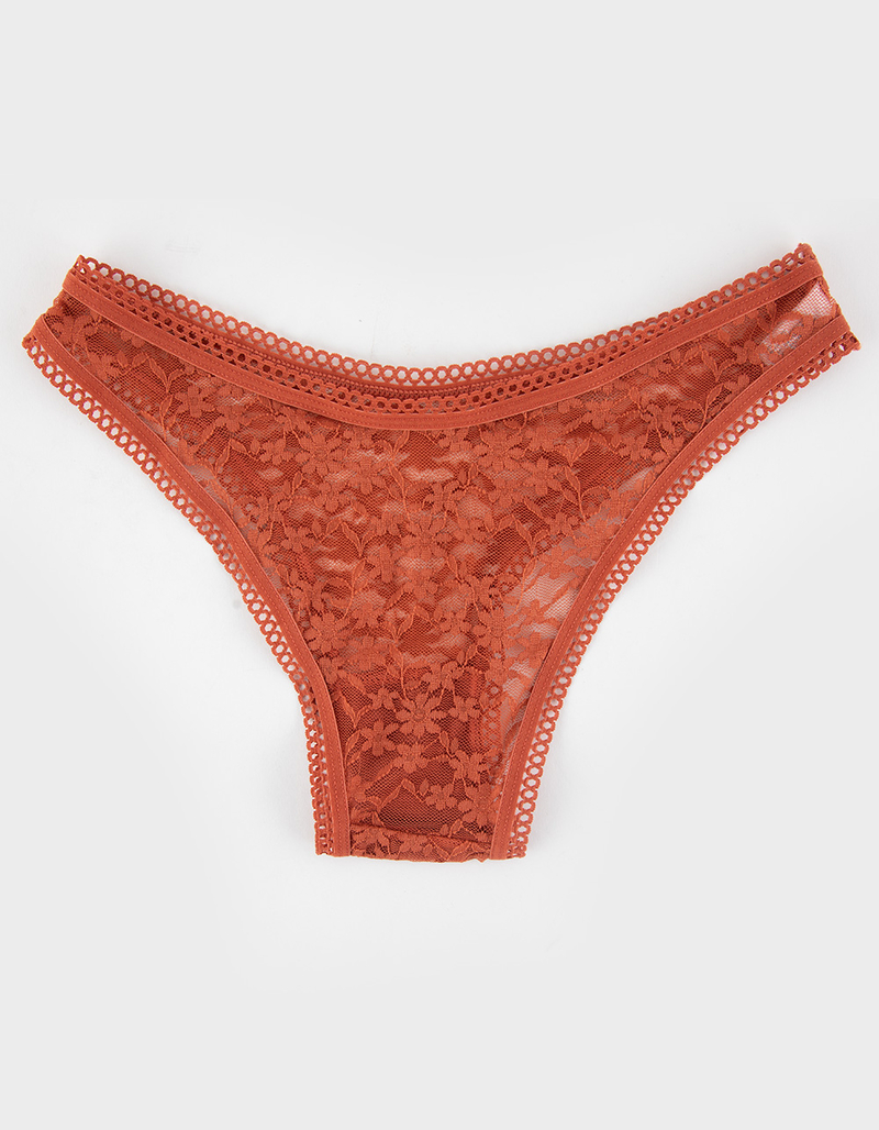 FULL TILT Lace High Leg Cheeky Panties image number 1