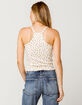SKY AND SPARROW Ditsy Henley Womens Tank Top image number 3
