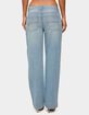 EDIKTED Cresida Low Rise Straight Leg Jeans image number 3