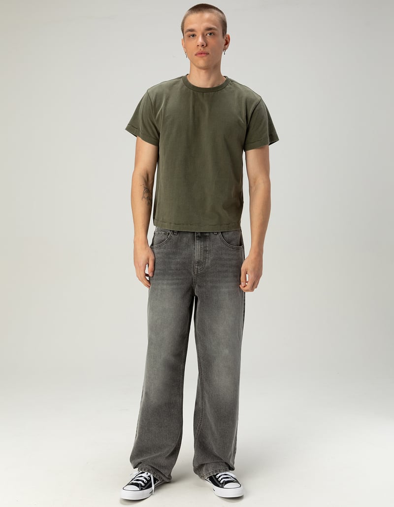 RSQ Mens Washed Shrunken Tee image number 3