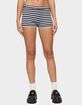 EDIKTED Irena Striped Knit Shorts image number 1
