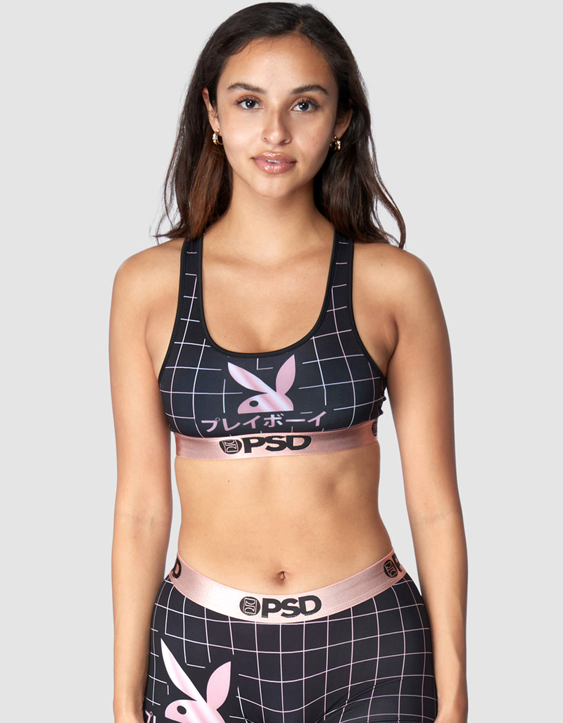 PSD x Playboy Kanji Grid Sports Bra image number 0