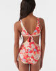 O'NEILL Antalya Floral Girls Twist Front One Piece Swimsuit image number 2