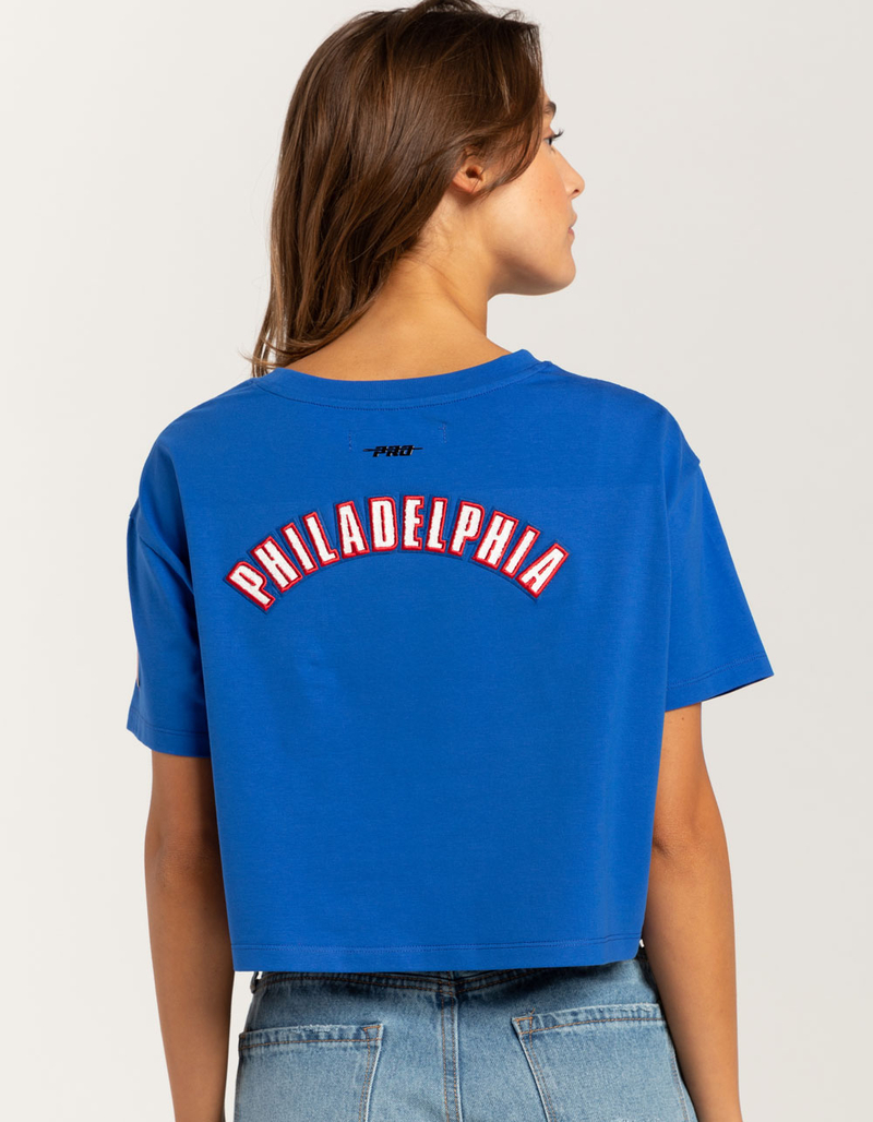 PRO STANDARD Philadelphia 76ers Womens Crop Tee image number 0