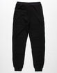 WHITE FAWN Waffle Knit Black Girls Jogger Pants image number 2