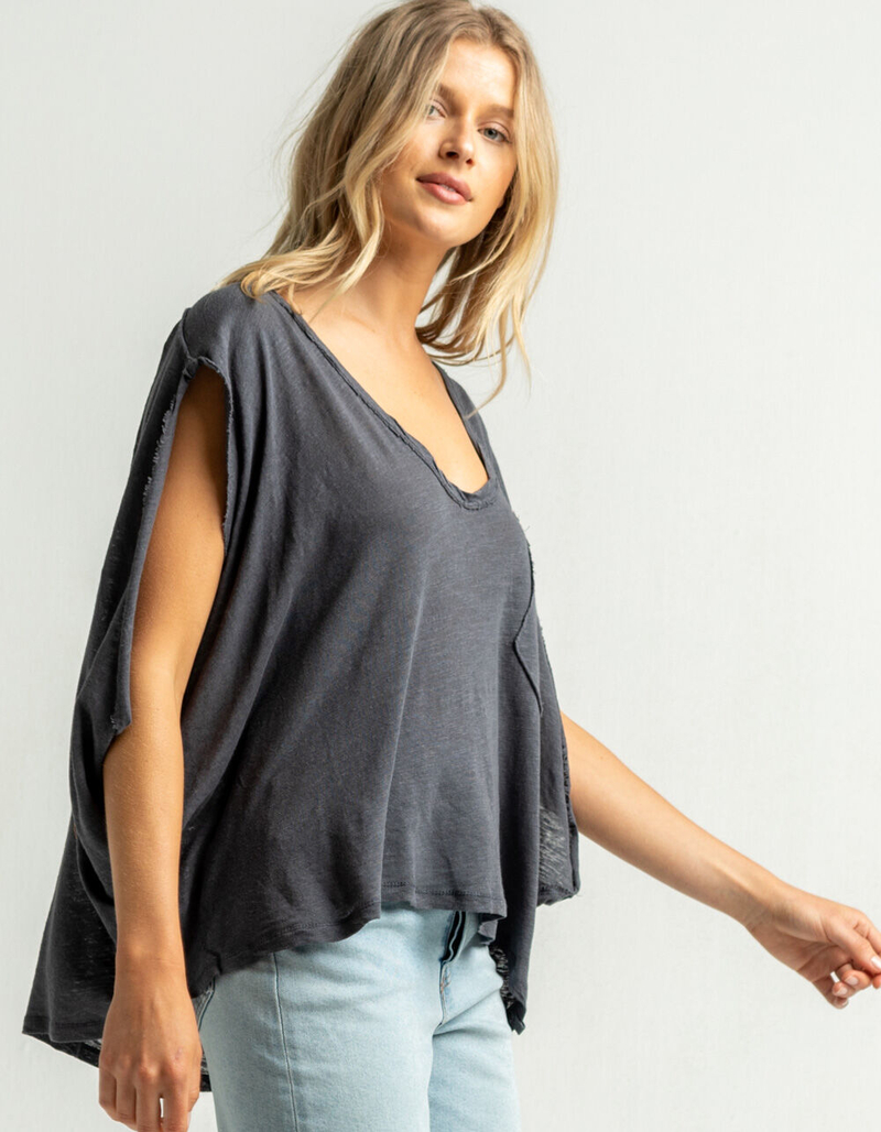 FREE PEOPLE Feelin It Womens Tee image number 1