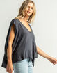 FREE PEOPLE Feelin It Womens Tee image number 2