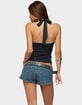 EDIKTED Zohar Beaded Panel Halter Top image number 3