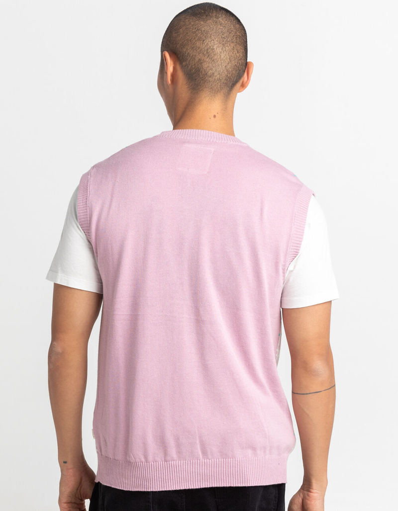 VSTR Mens Plaid Sweater Vest image number 3