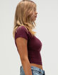 TILLYS Womens Baby Tee image number 3